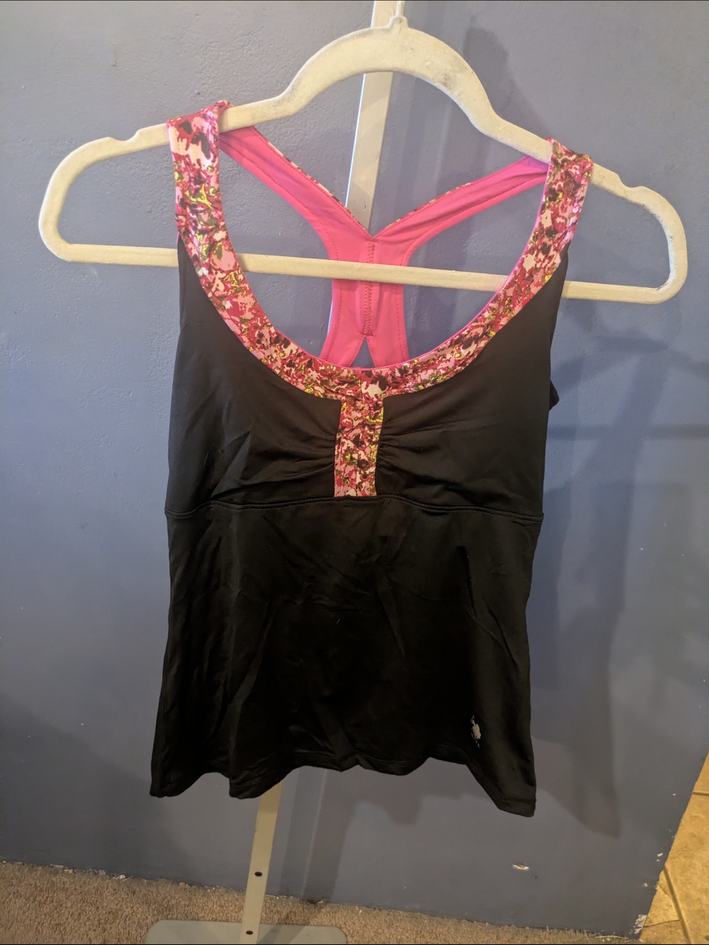 U.S. Polo Assn. Pink Floral Active Top - Pink